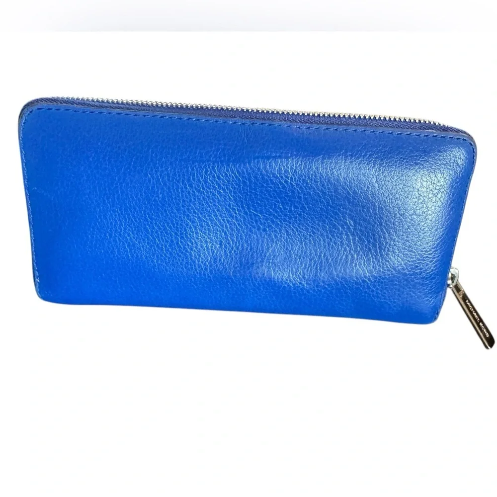 Michael Kors Blue Leather Wallet